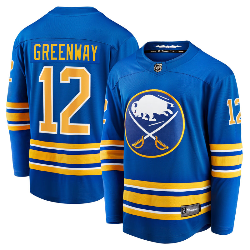 Buffalo Sabres Jordan Greenway Royal Home Breakaway Jersey