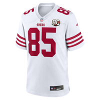 San Francisco 49ers George Kittle White 80th Anniversary Game Jersey