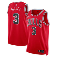 Chicago Bulls Icon Edition Swingman Jersey - Red - Josh Giddey