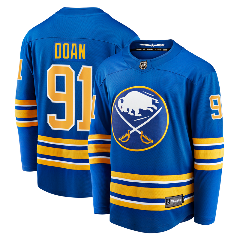 Buffalo Sabres Josh Doan Royal Home Premier Breakaway Player Jersey