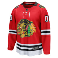 Chicago Blackhawks Red Centennial Breakaway Custom Jersey