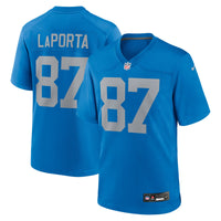 Detroit Lions Sam LaPorta Blue Alternate Game Jersey