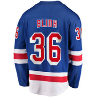 New York Rangers Anton Blidh Blue Home Breakaway Jersey