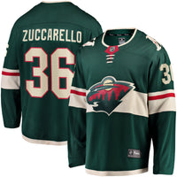 Minnesota Wild Mats Zuccarello Green Team Color Breakaway Player Jersey