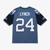 Seattle Seahawks Marshawn Lynch Blue 2010 Legacy Throwback Replica Jersey
