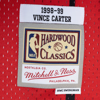 Toronto Raptors Vince Carter 1998 Split Swingman Jersey - Purple/Red