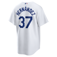 Los Angeles Dodgers Teoscar Hernández White Home Replica Jersey