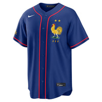 France National Team x MLB Blue Stadium Replica Jersey
