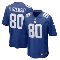 New York Giants Gunner Olszewski Royal Team Game Jersey