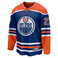 Edmonton Oilers Brett Kulak Royal Home Breakaway Player Jersey