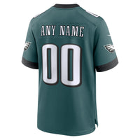 Philadelphia Eagles Midnight Green Custom Game Jersey