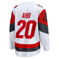 Carolina Hurricanes Sebastian Aho White Away Breakaway Jersey