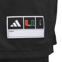 #24 Black Miami Hurricanes Premier Strategy Jersey