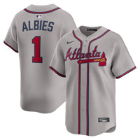 Atlanta Braves Ozzie Albies Gray Road Limited Player Jersey