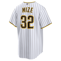 San Diego Padres Casey Mize White Home Replica Jersey