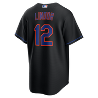 New York Mets Francisco Lindor Black Alternate Replica Jersey
