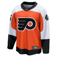 Philadelphia Flyers Trevor Zegras Orange Home Breakaway Jersey