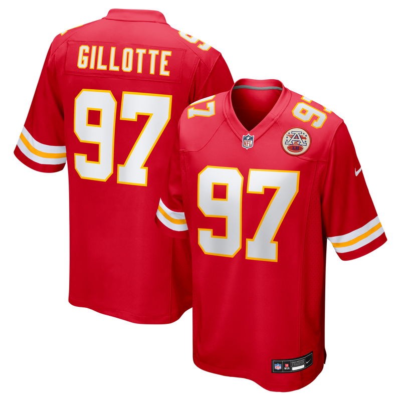 Kansas City Chiefs Ashton Gillotte Red Team Game Jersey
