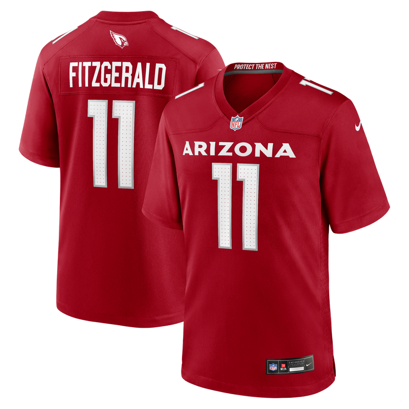 Arizona Cardinals Larry Fitzgerald Cardinal Team Retired Game Jersey