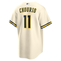 Milwaukee Brewers Jackson Chourio Cream Home Replica Jersey