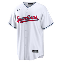 Cleveland Guardians White Home Blank Replica Jersey