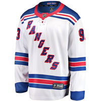 New York Rangers Mika Zibanejad White Away Premier Breakaway Player Jersey