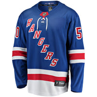 New York Rangers Will Cuylle Blue Home Premier Breakaway Player Jersey