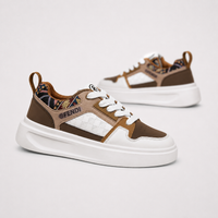 Fendi Sneakers Brown White - Unisex
