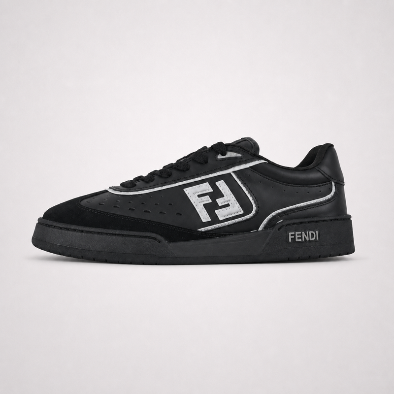 Fendi Sneakers Black White - Unisex