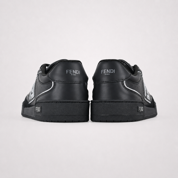 Fendi Sneakers Black White sneaker, angled three-quarter view