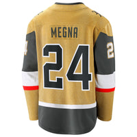 Vegas Golden Knights Jaycob Megna Gold Home Breakaway Jersey