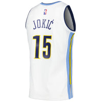 Nikola Jokic White Denver Nuggets 2016/17 Throwback Swingman Jersey