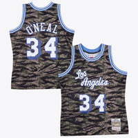 Los Angeles Lakers Shaquille O'Neal 1996 Tiger Camo Swingman Jersey - Camo