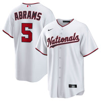 Washington Nationals CJ Abrams White Home Replica Jersey