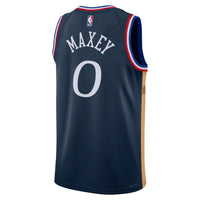 Philadelphia 76ers 2025/26 City Edition Swingman Jersey - Navy - Tyrese Maxey