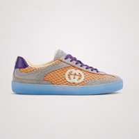 Gucci G75 Low Sneakers Grey Orange Purple - Unisex