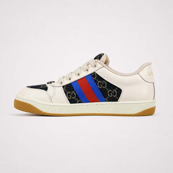 Gucci GG Screener White sneaker, side profile view