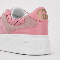 Gucci GG Supreme Sneakers Pink White - Women's