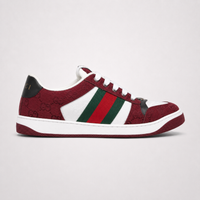 Gucci Screener Sneakers Rosso Ancora GG Canvas - Men's