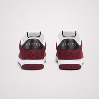 Gucci Screener Sneakers Rosso Ancora GG Canvas - Men's