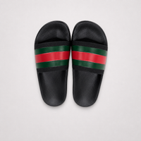 Gucci Pursuit Web Slides Black - Unisex