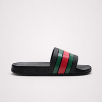 Gucci Pursuit Web Slides Black - Unisex