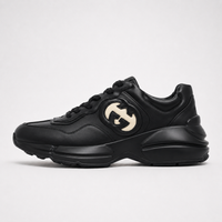 Gucci Rhyton Interlocking G Sneakers Black - Unisex