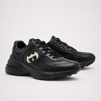 Gucci Rhyton Interlocking G Sneakers Black - Unisex