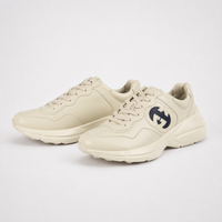 Gucci Rhyton Interlocking G Sneakers Ivory Blue - Unisex