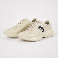 Gucci Rhyton Interlocking G Sneakers Ivory Blue - Unisex
