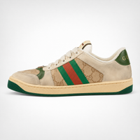 Gucci GG Screener Sneakers Beige GG Canvas Web - Women's
