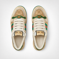 Gucci GG Screener Sneakers Beige GG Canvas Web - Women's