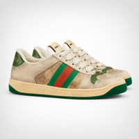 Gucci GG Screener Sneakers Beige GG Canvas Web - Women's