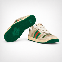 Gucci GG Screener Sneakers Beige GG Canvas Web - Women's